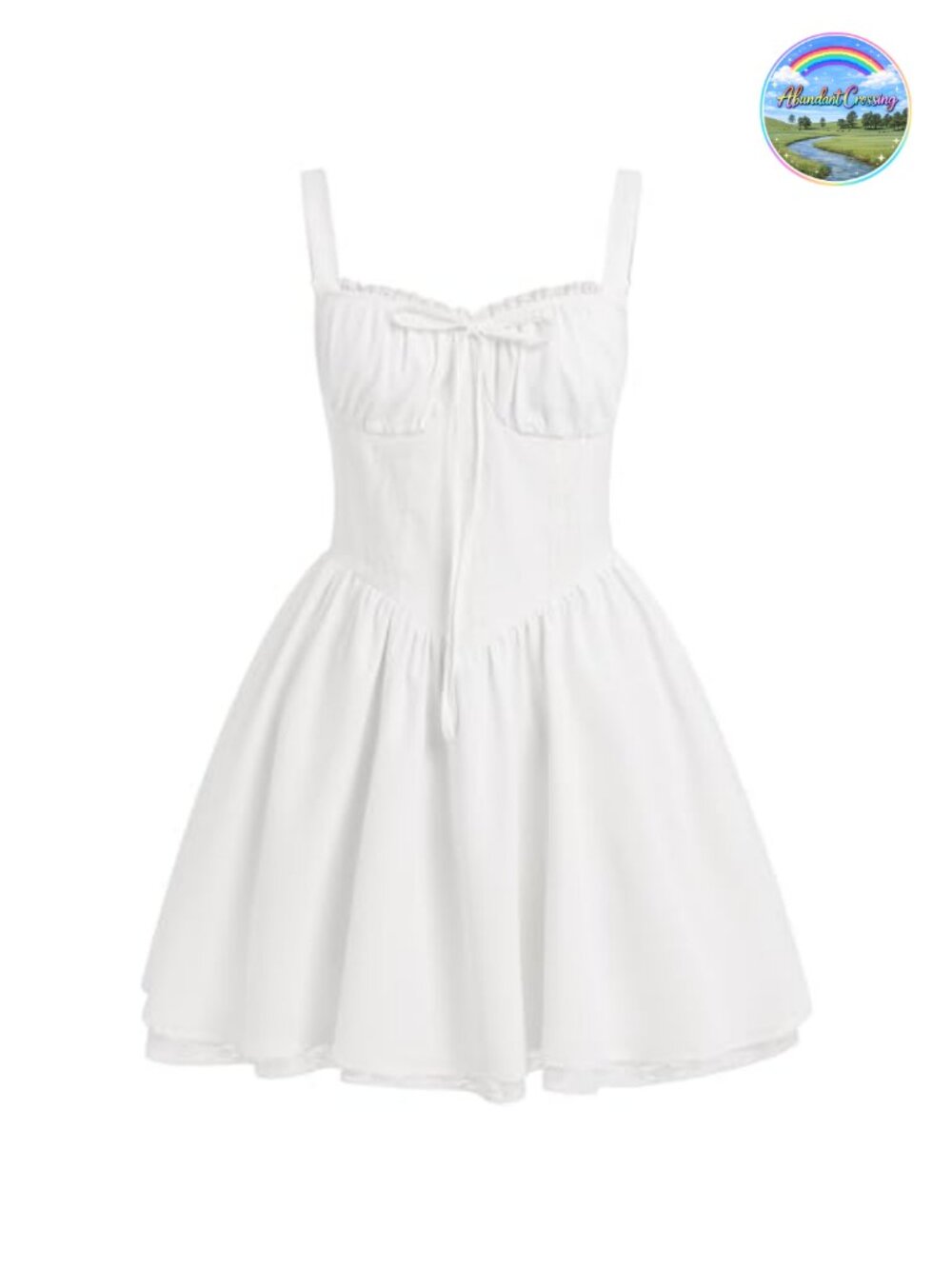 Corset Mini Dress Womens Spaghetti Strap Floral Lace Bustier Sundress